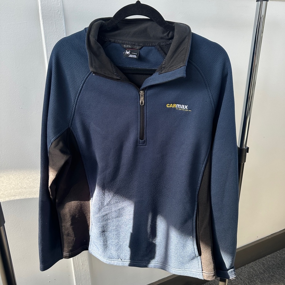 CarMax Spyder Navy and Black Quarter-Zip Pullover